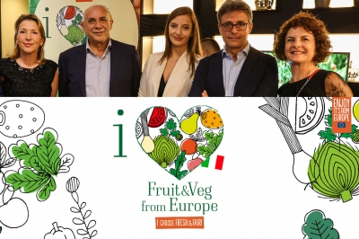 Eventi per il lancio della nuova campagna I love Fruit&amp;Veg from Europe