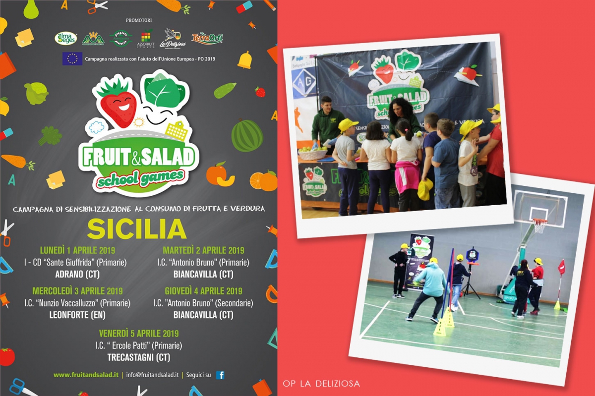 Fruit &amp; Salad School Games 2019: in arrivo in Sicilia
